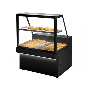 GGM Gastro | Broodvitrine TORONTO - 1300x800mm - kleur zwart, Verzenden, Nieuw in verpakking
