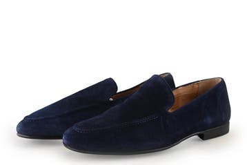 Manfield Loafers in maat 42 Blauw, Loafers, Manfield, Zo goed als nieuw, Verzenden