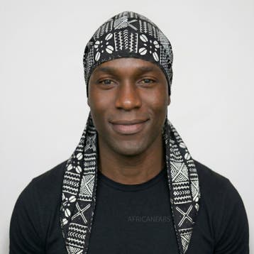 Durag / Du-rag / Do-rag / Bandana - Unisex - Zwarte X mud, Ophalen of Verzenden, Nieuw