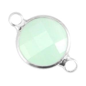 1 x Crystal glas tussenstuk rond 12 mm – gat ca. 1,5 mm, Ophalen of Verzenden, Nieuw, Tussenstuk of Tussenkraal