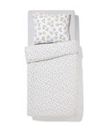 HEMA Dekbedovertrek 140x200/220cm zacht katoen bloemen, Huis en Inrichting, Verzenden, Nieuw, Groen
