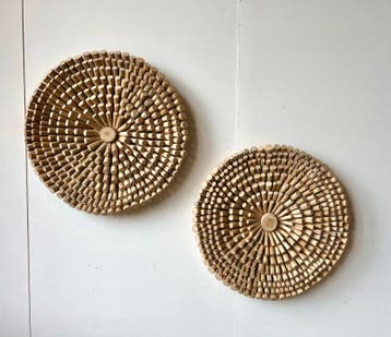 Ronde wanddecoratie sticks -  75 cm, Ophalen of Verzenden, Nieuw