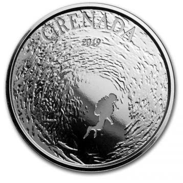 EC8 - Grenada Diving Paradise 1 oz 2019 (25.000 oplage), Verzenden, Midden-Amerika, Losse munt, Zilver