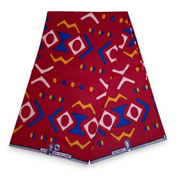 Afrikaanse stof - Rode Bogolan - 100% katoen - 1 yard, Ophalen of Verzenden, Nieuw