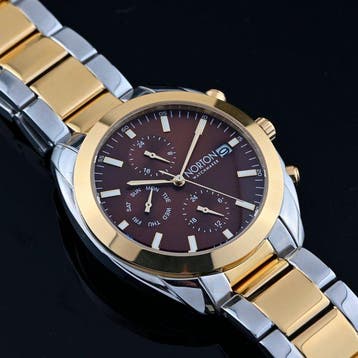 Norton - Gold Voyager GMT - Multifunzione - Solid Band -, Nieuw