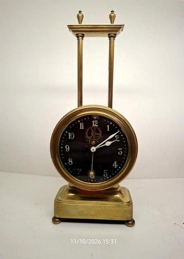 Zwaartekracht klok - Kee-Less Clock Company - Staal, messing
