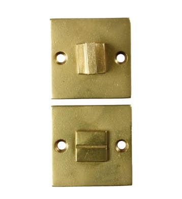Toiletgarnituur Jolie vierkant 52 mm antiek goud, Verzenden, Nieuw
