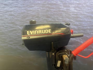Evinrude 4 pk buitenboordmotor | 2 cilinder | 2 takt, Minder dan 5 pk, Ophalen of Verzenden, Zo goed als nieuw, Buitenboordmotor