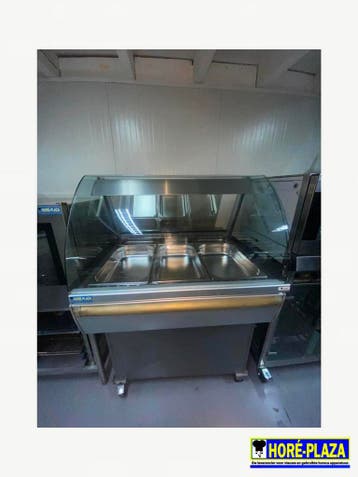 Warmte vitrine Fri-Jado op wielen 4/1GN 400V, Gebruikt, Koelen en Vriezen