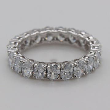 Zonder minimumprijs - Ring - 14 karaat Witgoud - 3.19ct. tw., Nieuw