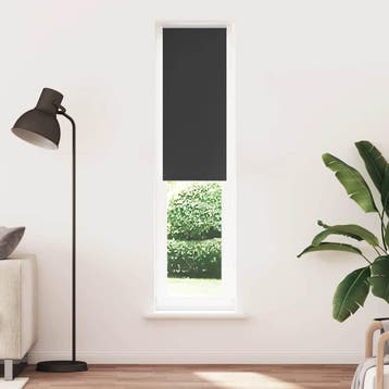 vidaXL Rolgordijn verduisterend 60x210cm stofbreedte 55,7 cm, Verzenden, Nieuw, Zwart