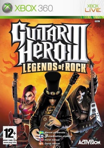 Xbox 360 Guitar Hero III: Legends of Rock, Verzenden, Zo goed als nieuw