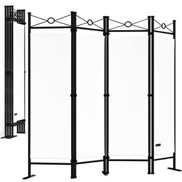 Kamerscherm Lucca set van 2 wit 180 x 163 cm (Meubelen), Verzenden