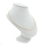 Gouden ronde omega schakelcollier (Ketting), Sieraden, Tassen en Uiterlijk, Kettingen, Ophalen of Verzenden, Gebruikt, Overige kleuren