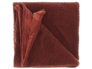 Veiling - 6x Unique Living | Plaid Romie 150x200cm redwood, Nieuw