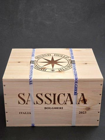 2023 Tenuta San Guido, Sassicaia - Bolgheri - 6 Flessen, Nieuw