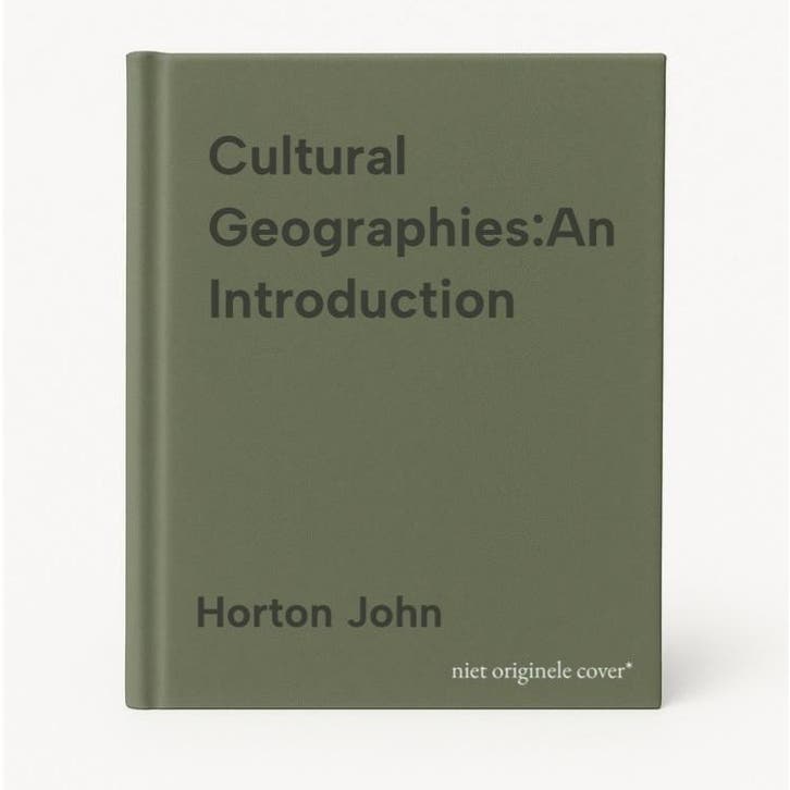 Cultural Geographies:An Introduction - Horton John, Boeken, Taal | Engels, Gelezen, Verzenden