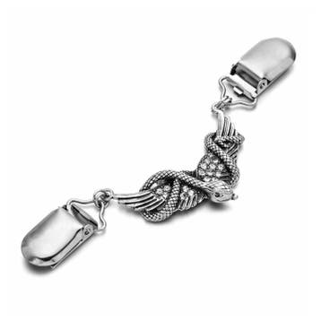 Fako Bijoux - Vestsluiting - Vestclip - Slang - Kristal -, Sieraden, Tassen en Uiterlijk, Broches, Verzenden, Nieuw