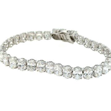 Armband - 14 karaat Witgoud - 18.53ct. tw. Diamant, Nieuw
