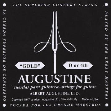 Augustine AUGLD-4 D-4 snaar, brass plated wound nylon, light, Muziek en Instrumenten, Ophalen of Verzenden, Nieuw