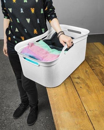 Rotho Flexibele Wasmand Brisen 41 L Wit (Overige), Huis en Inrichting, Verzenden, Nieuw