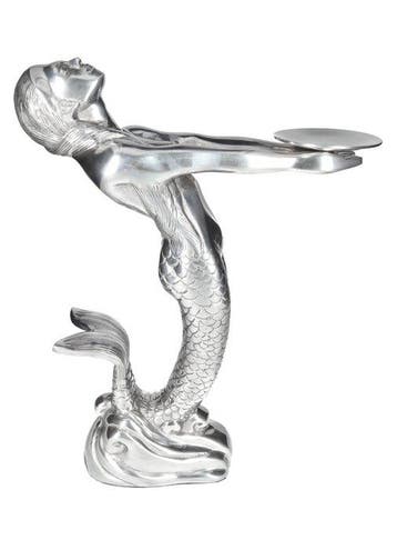 sculptuur, Zeemeermin - kaarsenhouder - 52 cm - Aluminium