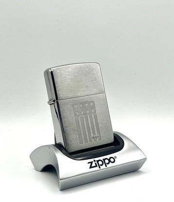 Zippo - US Flag Stars & Stripes Engraved 2011 - Zonder, Nieuw