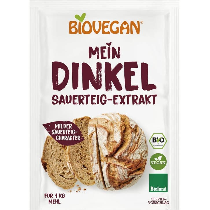 BioVegan Spelt Zuurdesem Extract Biologisch 30g, Hobby en Vrije tijd, Taarten en Cupcakes maken, Nieuw, Verzenden