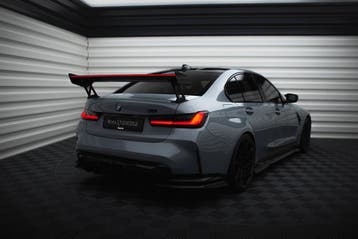 Maxton Carbon Spoiler met beugels en LED BMW M3 G80 / M340i, Verzenden