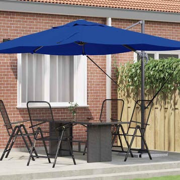 vidaXL Parasol 351 x 250 x 260 cm Polyester en Aluminium, Verzenden, Nieuw, 2 tot 3 meter