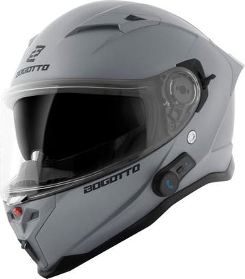 Bogotto H153 BT Grijs Bluetooth Helm, Integraalhelm, Nieuw met kaartje, Overige merken, Heren