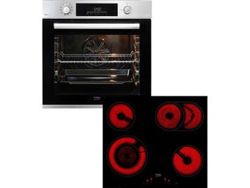 BEKO BBSM12320XMPEF - Inbouw oven + kookplaat - A+, Verzenden, Zo goed als nieuw