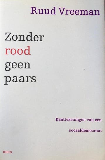 ZONDER ROOD GEEN PAARS - R. Vreeman 9789053301517, Verzenden, Gelezen, R. Vreeman