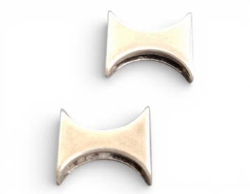2 x Jolie leerschuiver ornament 18 x 16 x 6 mm – gleuf 13., Ophalen of Verzenden, Nieuw, Kraal
