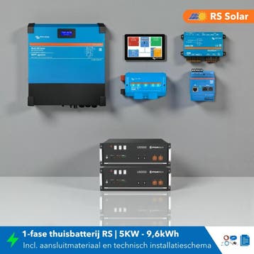 Victron thuisbatterij set 1-fase 5kW 9,6kWh – Multi RS & Py, Ophalen of Verzenden, Nieuw