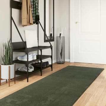 vidaXL Medium pile zachte en wasbare tapijt HUARTE Bosgroen, Verzenden, Nieuw, Groen