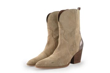 Manfield Cowboy laarzen in maat 38 Beige, Verzenden, Beige, Zo goed als nieuw, Manfield
