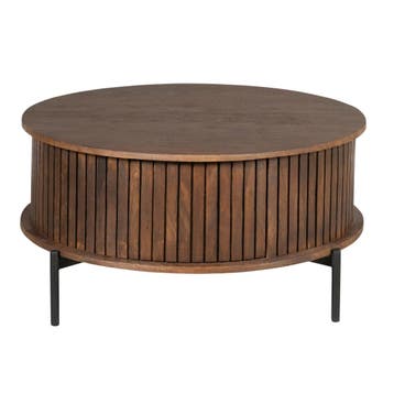 Salontafel Madison Brown | 80 cm | Rond | Starfurn, Ophalen of Verzenden, Nieuw