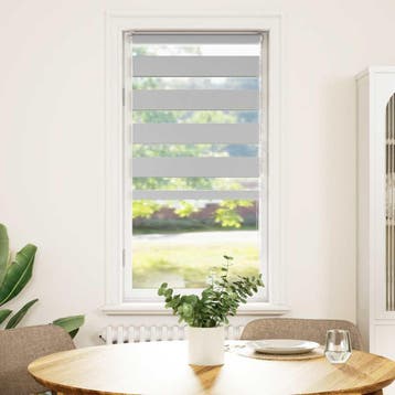 vidaXL Zebra rolgordijn 65x150 cm stofbreedte 60,9 cm, Verzenden, Nieuw, Grijs