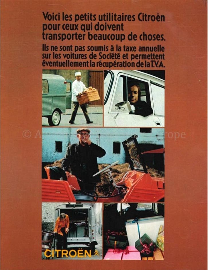 1971 CITROËN PROGRAMMA BROCHURE FRANS, Boeken, Auto's | Folders en Tijdschriften
