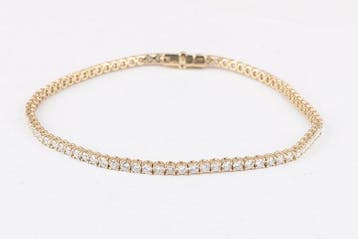 Armband - 14 karaat Geel goud - 2.50ct. tw. Diamant, Nieuw
