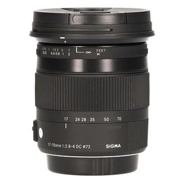 Sigma 17-70mm F/2.8-4 DC OS HSM (Canon) met garantie, Gebruikt, Sigma, Ophalen of Verzenden, Standaardlens