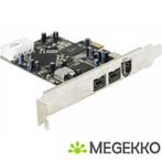 Delock 89153 PCI Express x1-kaart > 2 x externe FireWire B +, Verzenden, Nieuw, DeLock