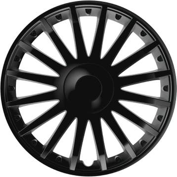 Wieldoppen  Crystal  Zwart 15 Inch, Auto diversen, Wieldoppen, Verzenden, Nieuw