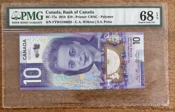 Canada. - 10 Dollars - 2018 - BC-77a (Zonder minimumprijs)