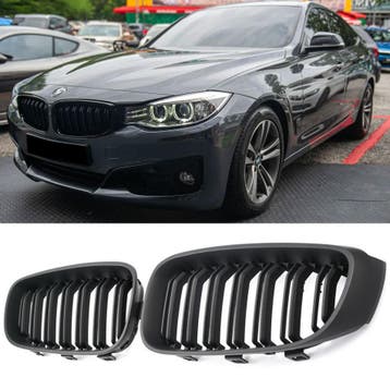 Grille Mat zwart geschikt voor BMW 3 Serie F34 GT |
