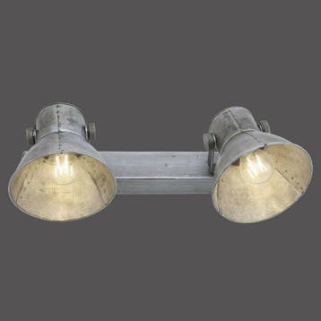 Paul Neuhaus Samia plafondlamp 2-lichts E27 industrieel m..., Ophalen of Verzenden, Nieuw