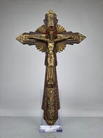 Art Deco Crucifix - Brons - 1930-1940 - 38 cm