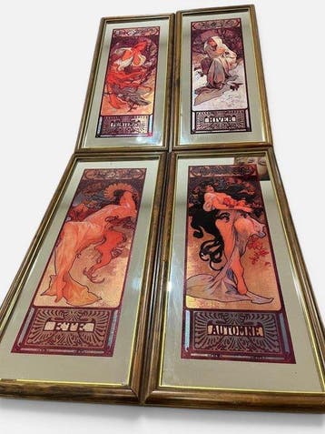 (After) Alphonse Mucha The four seasons series - Spiegel