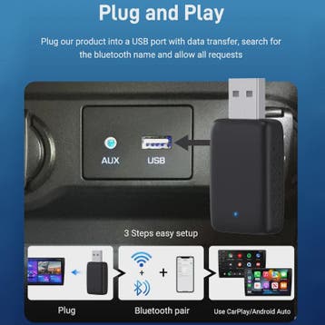 Draadloze CarPlay & Android Auto Adapter - 2-in-1 Mini USB M, Verzenden, Nieuw